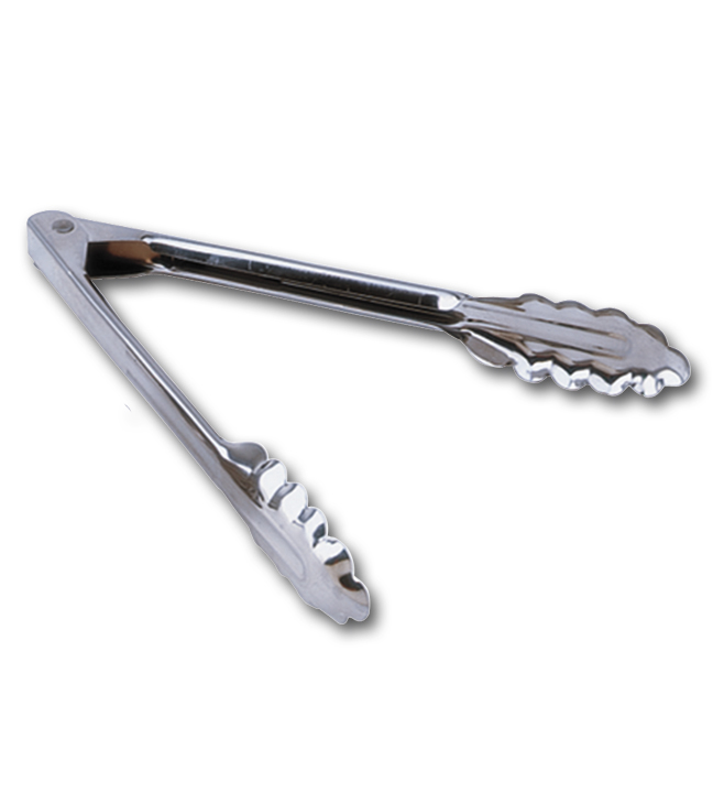 Stainless Steel 1 mm Utility Tongs 12"